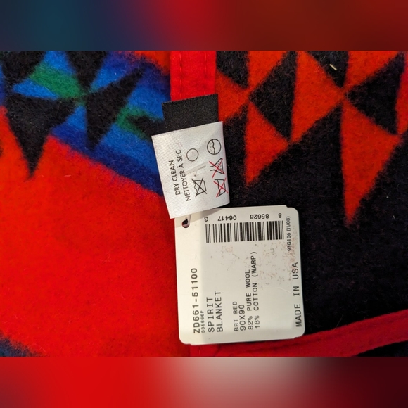 Rare - Pendleton wool blanket, retired Spirit pattern- 90x90 - Picture 6 of 13